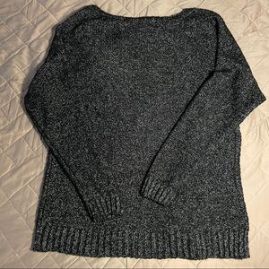Black knit cardigan